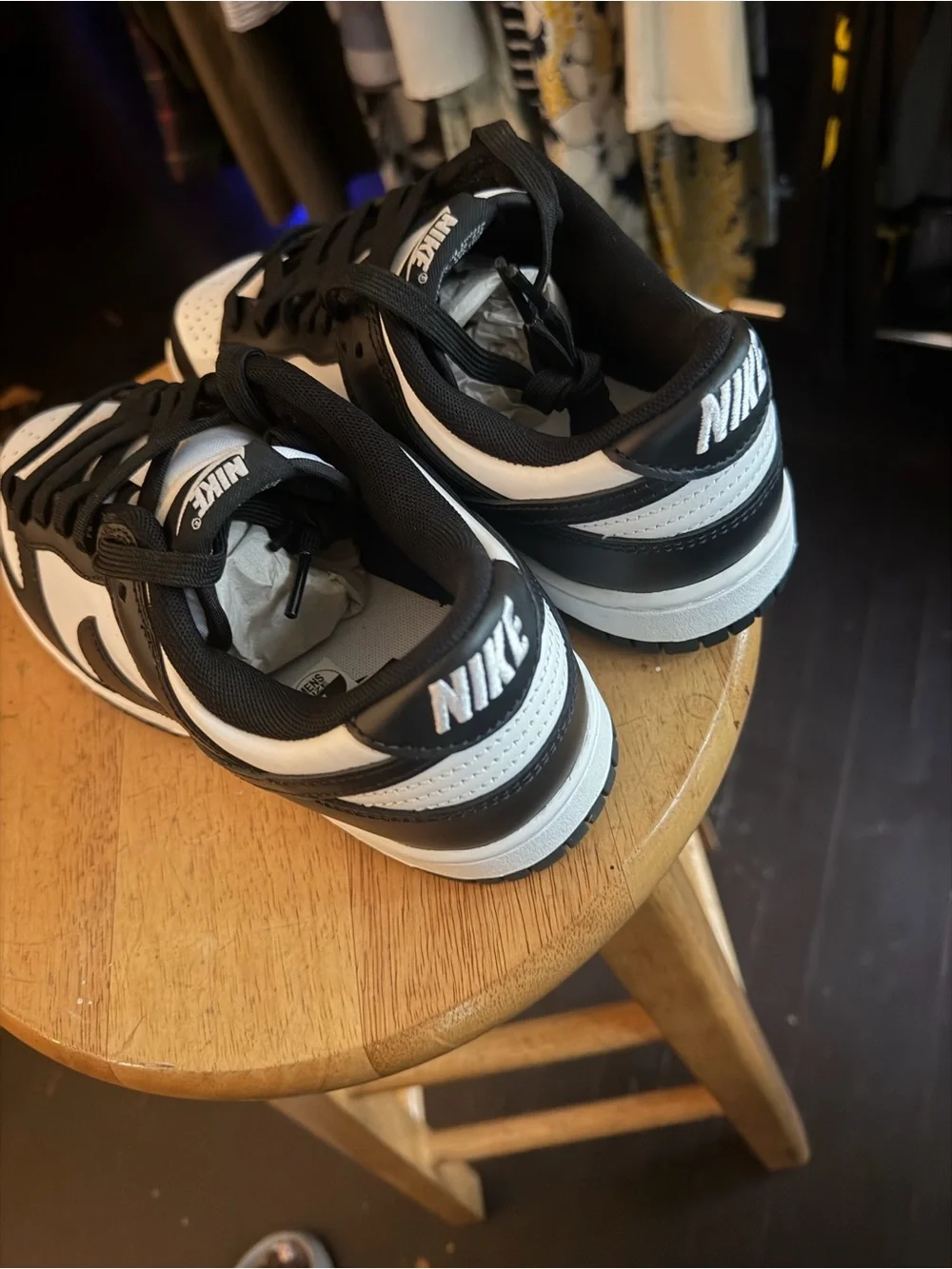Nike Black and White Low-Top Sneakers